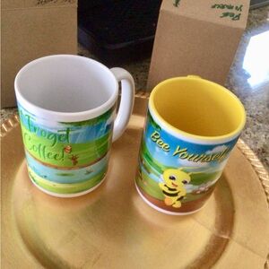🛍️2 for $30🛍️New Yellow and Green Ceramic Mugs for Dining
